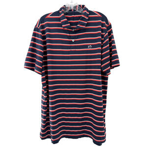 Southern Tide Men's Striped Short Sleeve Collared Polo Golf Shirt Size Large